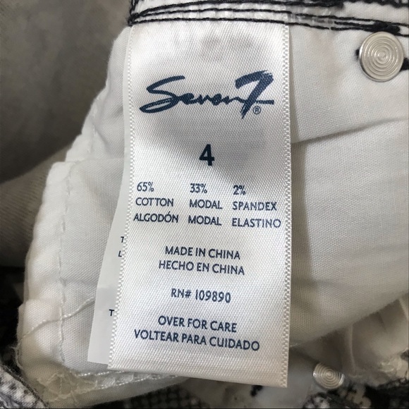 SEVEN7 Tummyless High Rise Snake Skin Print Skinny Jeans - Picture 9 of 9